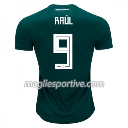 Completo Calcio Messico Raul 9 Divisa Prima Mondiali 2018